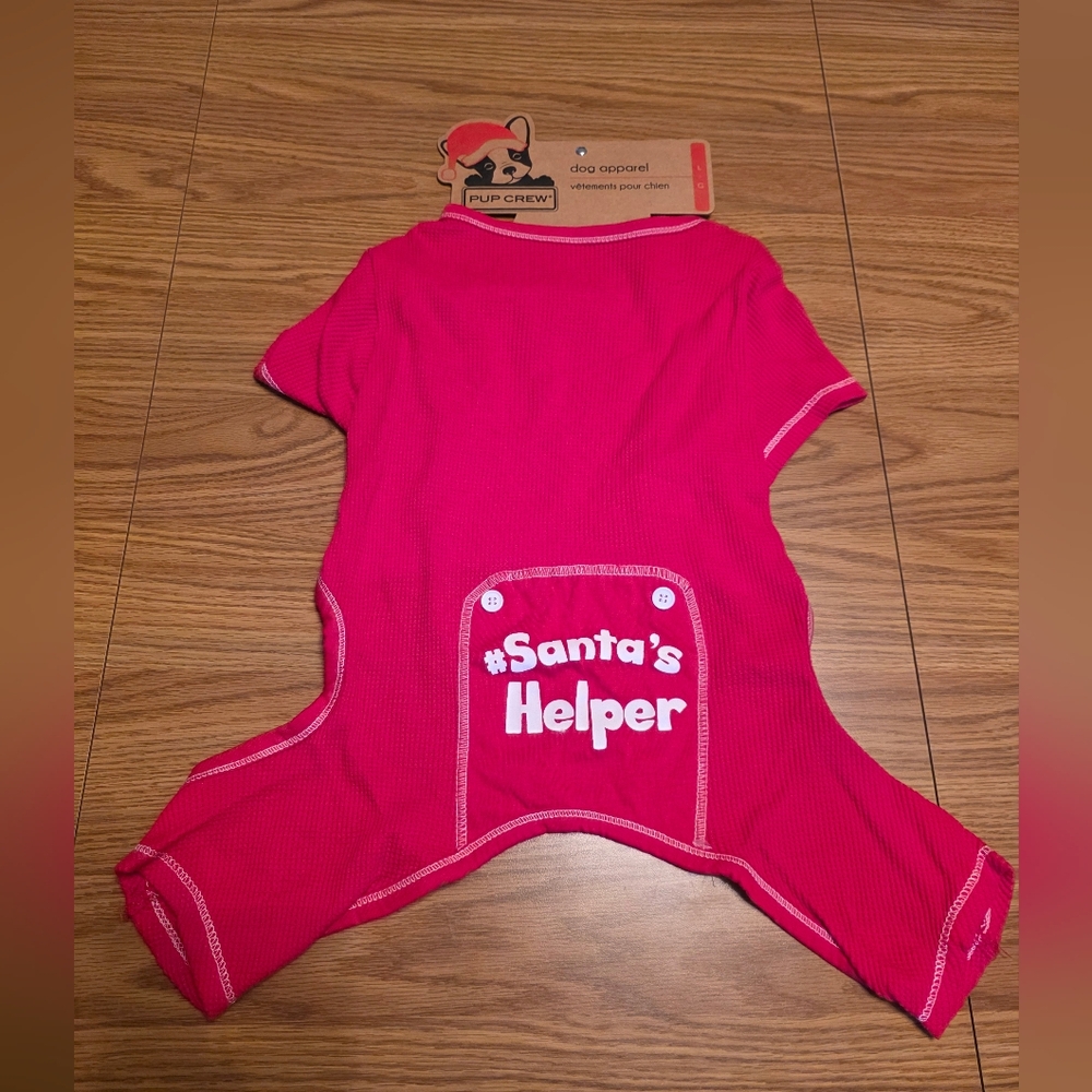 Pup Crew Festive Red Dog Pajamas